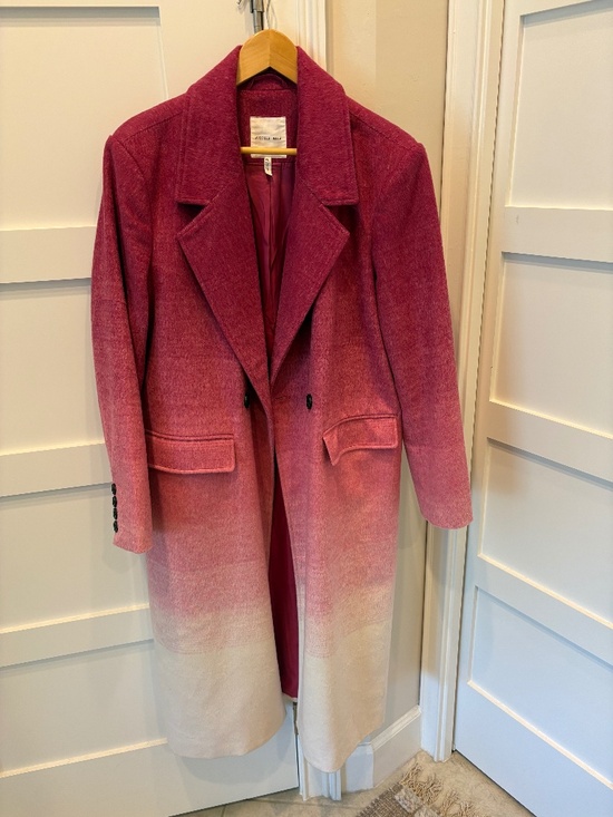 Avec Les Filles Jackets & Blazers - Avec Les Filles Women's Ombre Double-Faced Long Coat